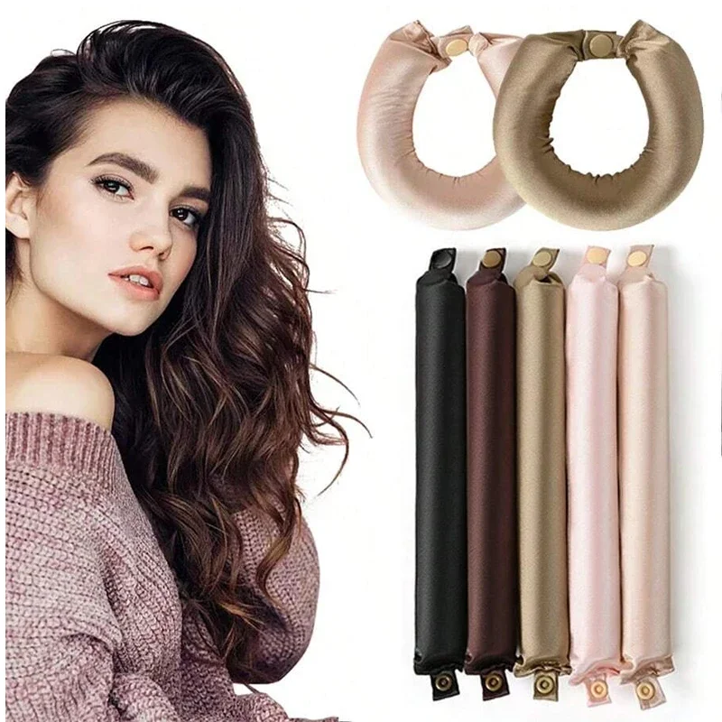 Hair Curling Wand - Bezgrzewne lokówki do włosów Satynowa lokówka