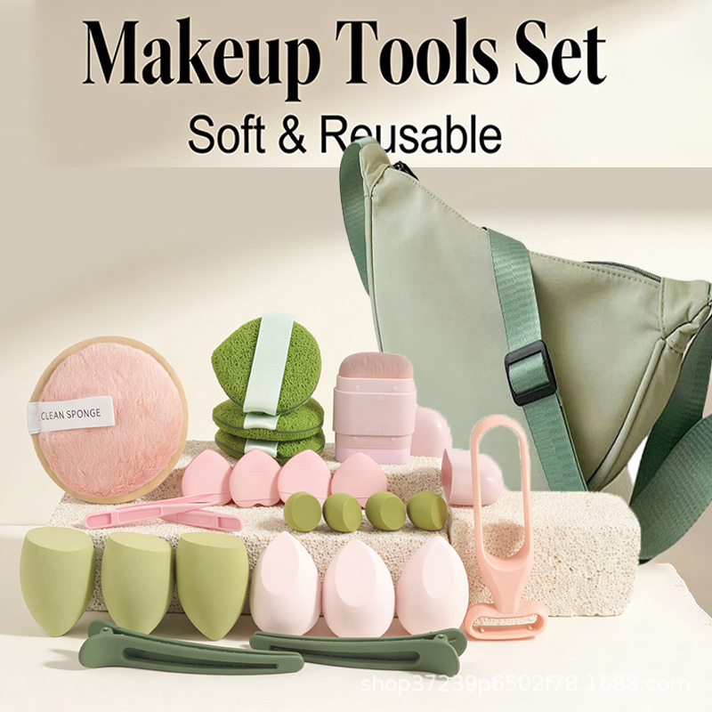Beauty Makeup Sponge - Stylowa torebka w kształcie pieroga z