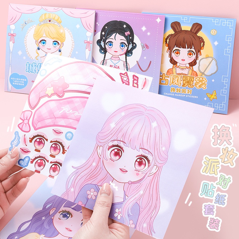 Beauty Makeup For Kids - 1 szt. Naklejek na zmianę makijażu