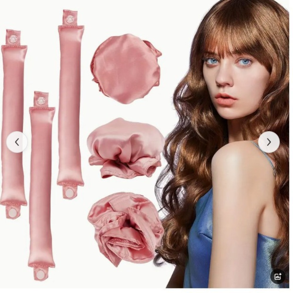 Hair Curling Wand - 2/4/6 szt. Satynowy zestaw do kręcenia
