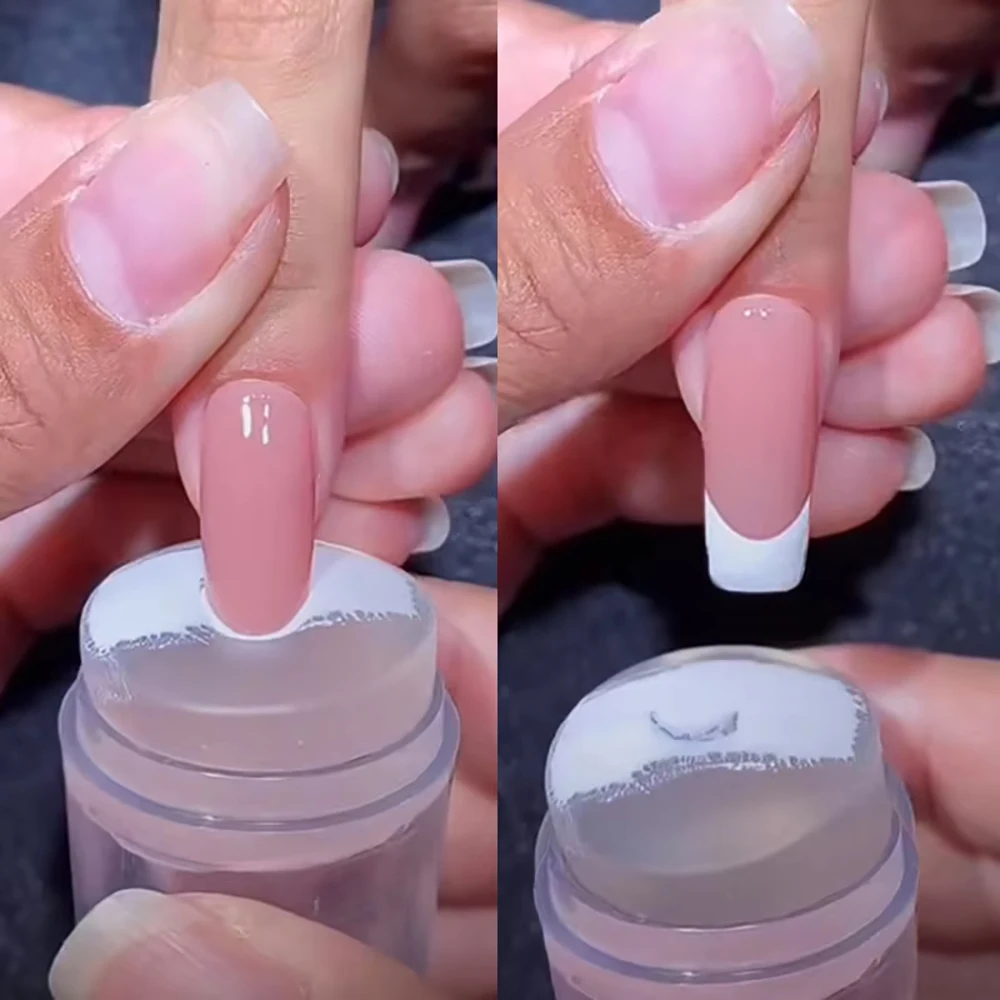 Nail Art Stamping Kit - Zestaw do stemplowania paznokci: silikonowy stempel