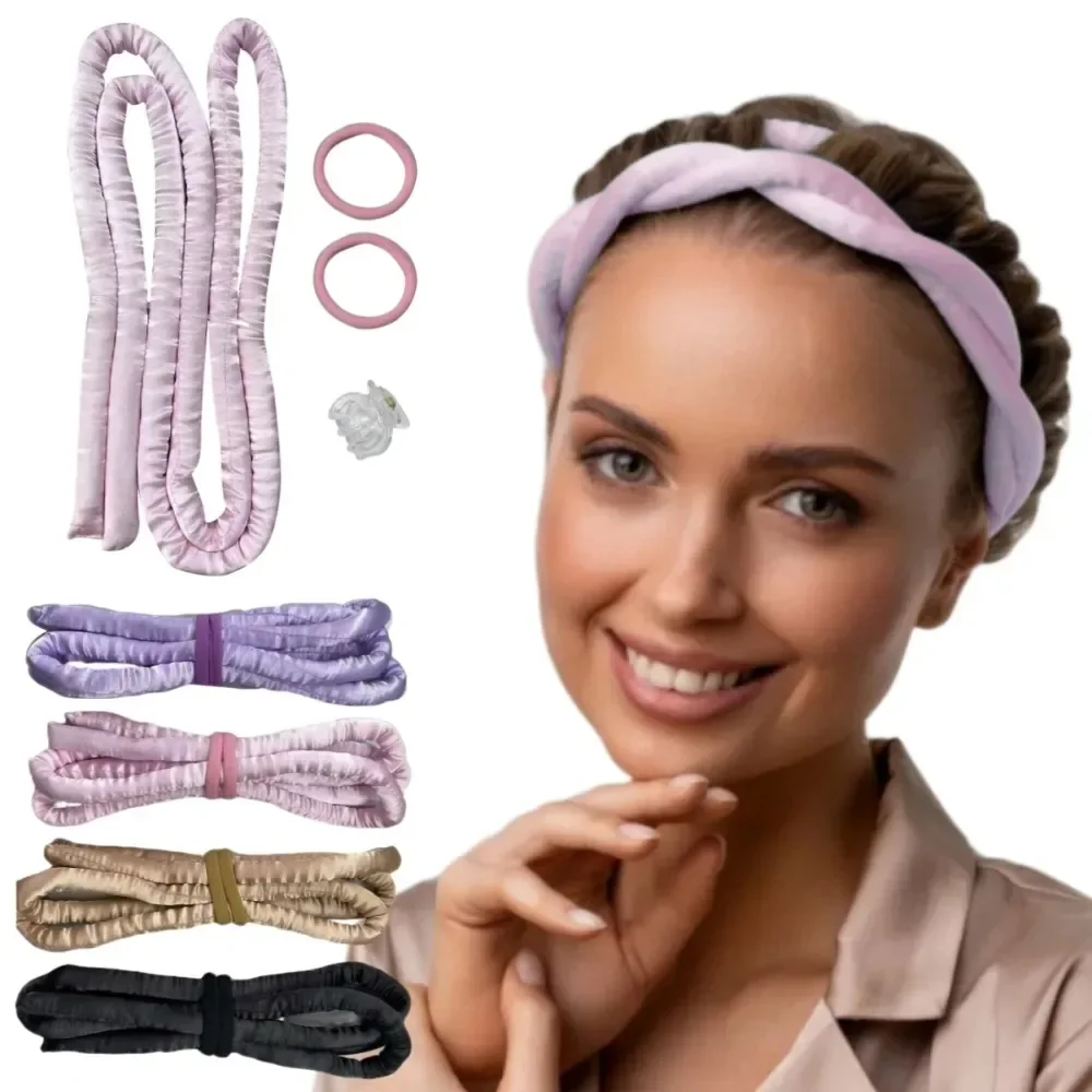 Hair Curling Wand - Bezgrzewna lokówka Opaska na głowę Miękkie