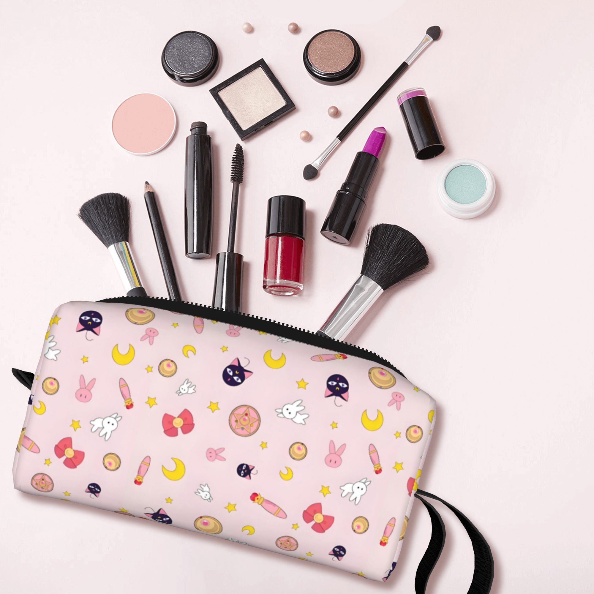 Beauty Makeup Kit For Girls - Kosmetyczka Podróżna S-Sailors Moons, Urocza Dziewczęca