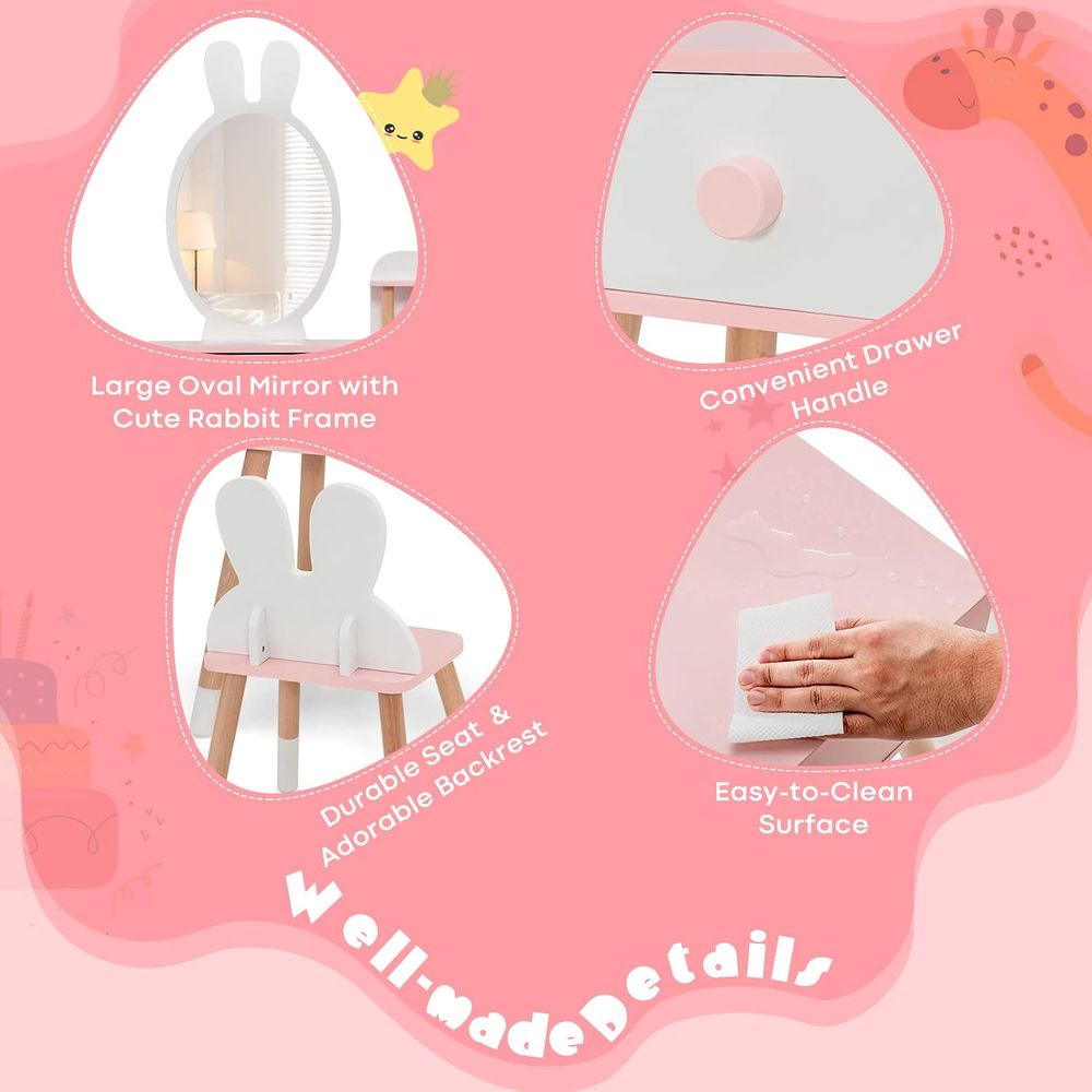 EY Kids Vanity, Drewniany zest – Beauty Makeup For Kids recenzja i cena