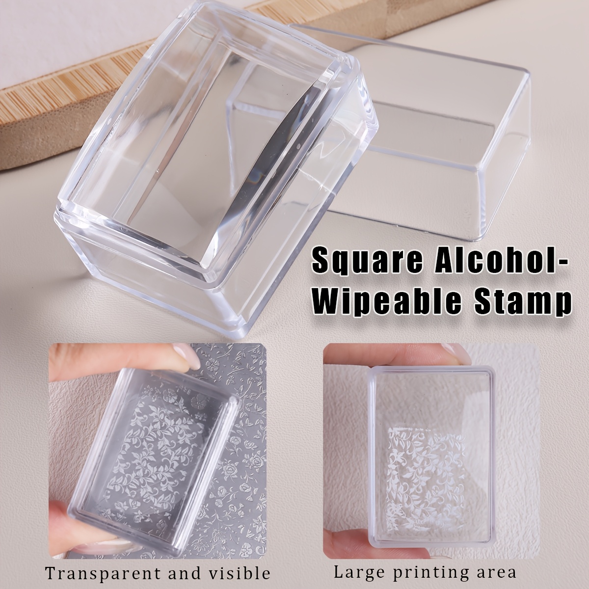 Zestaw kwadratowych, przezrocz – Nail Art Stamping Kit recenzja i cena