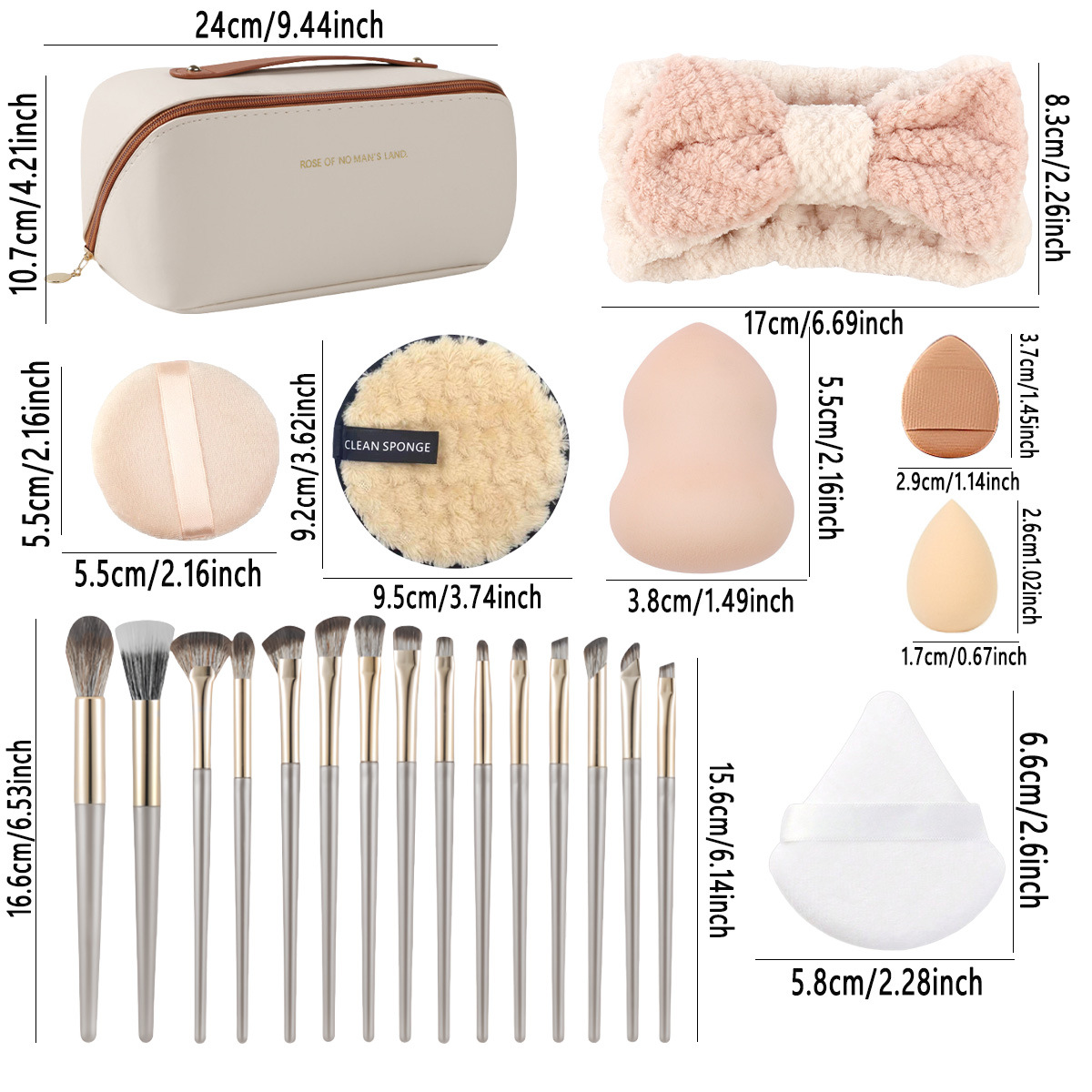 Torba z skórzanym uchwytem i 3 – Beauty Makeup Kit recenzja i cena
