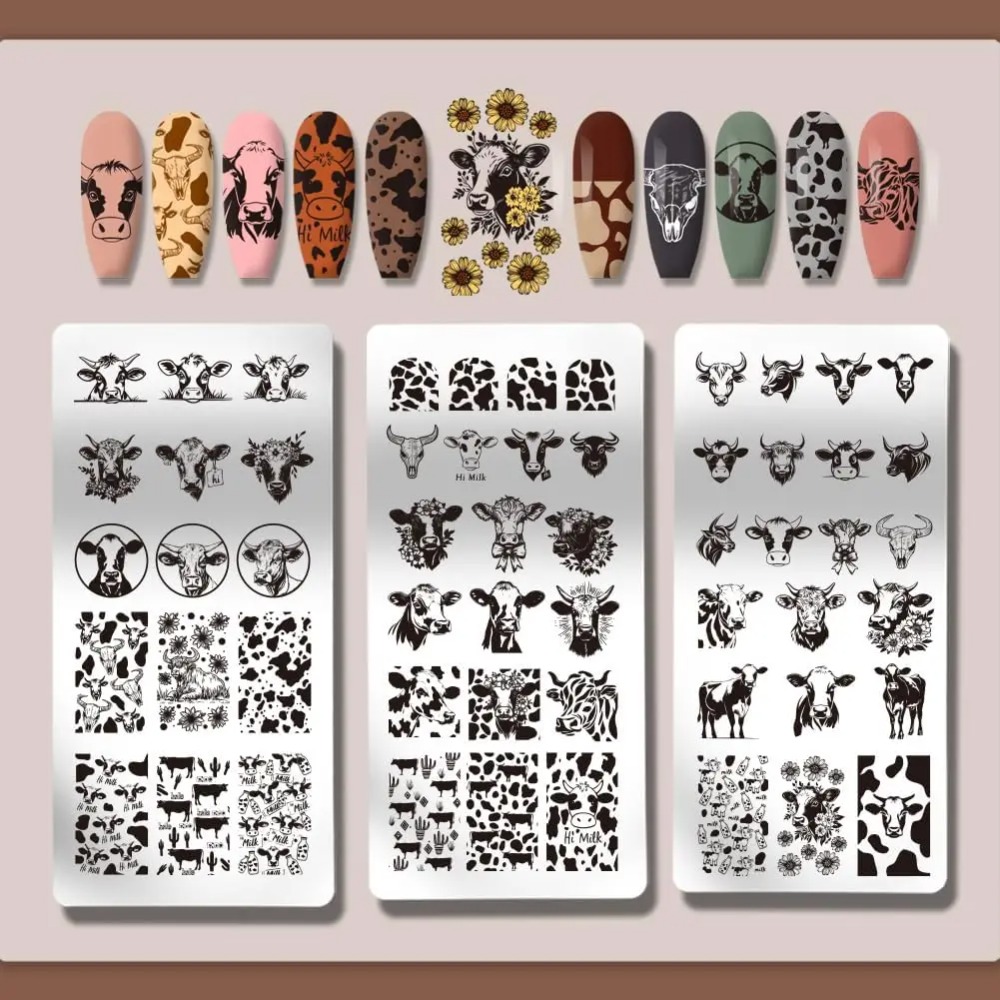 3 szt. Płytek do stemplowania  – Nail Art Stamping Kit recenzja i cena