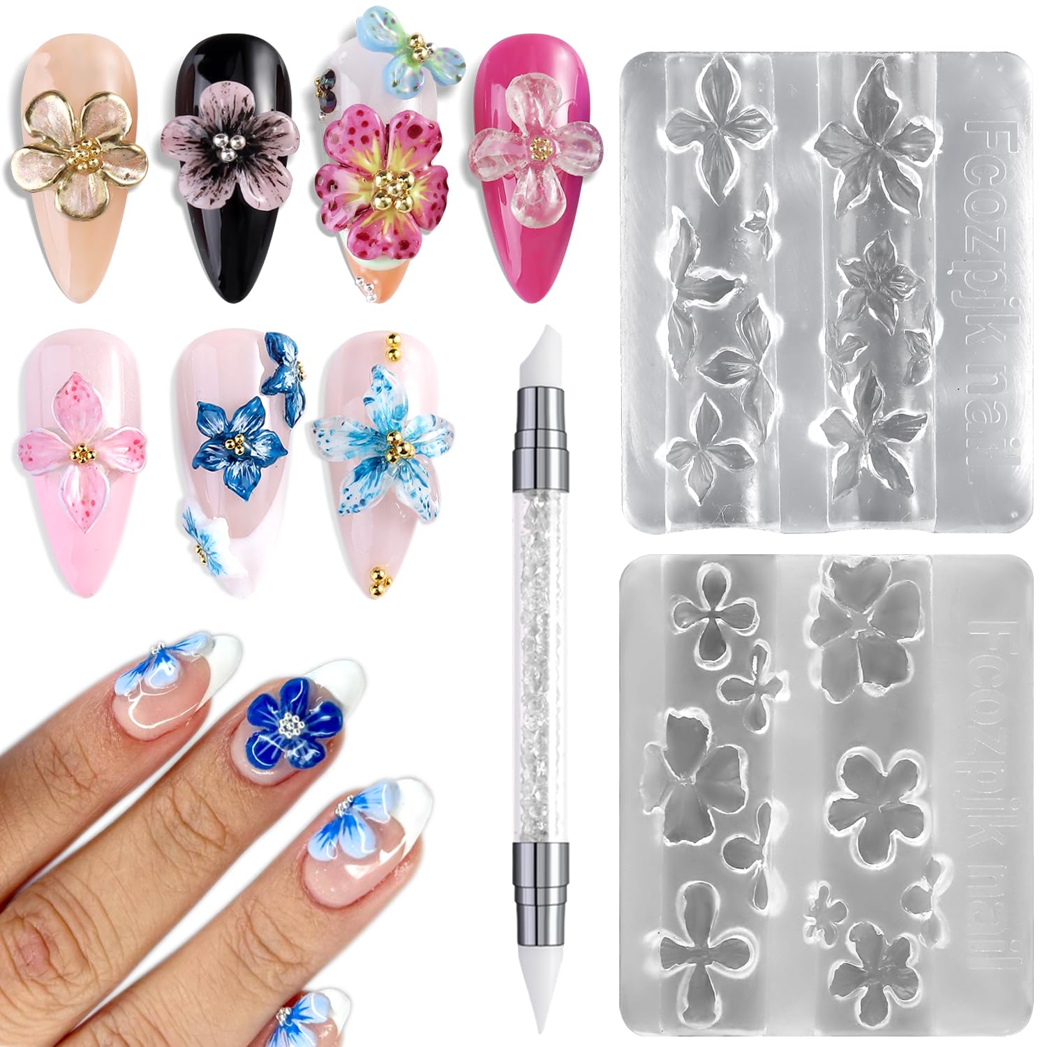 Forma silikonowa 3D do rzeźbie – Nail Art Stamping Kit recenzja i cena
