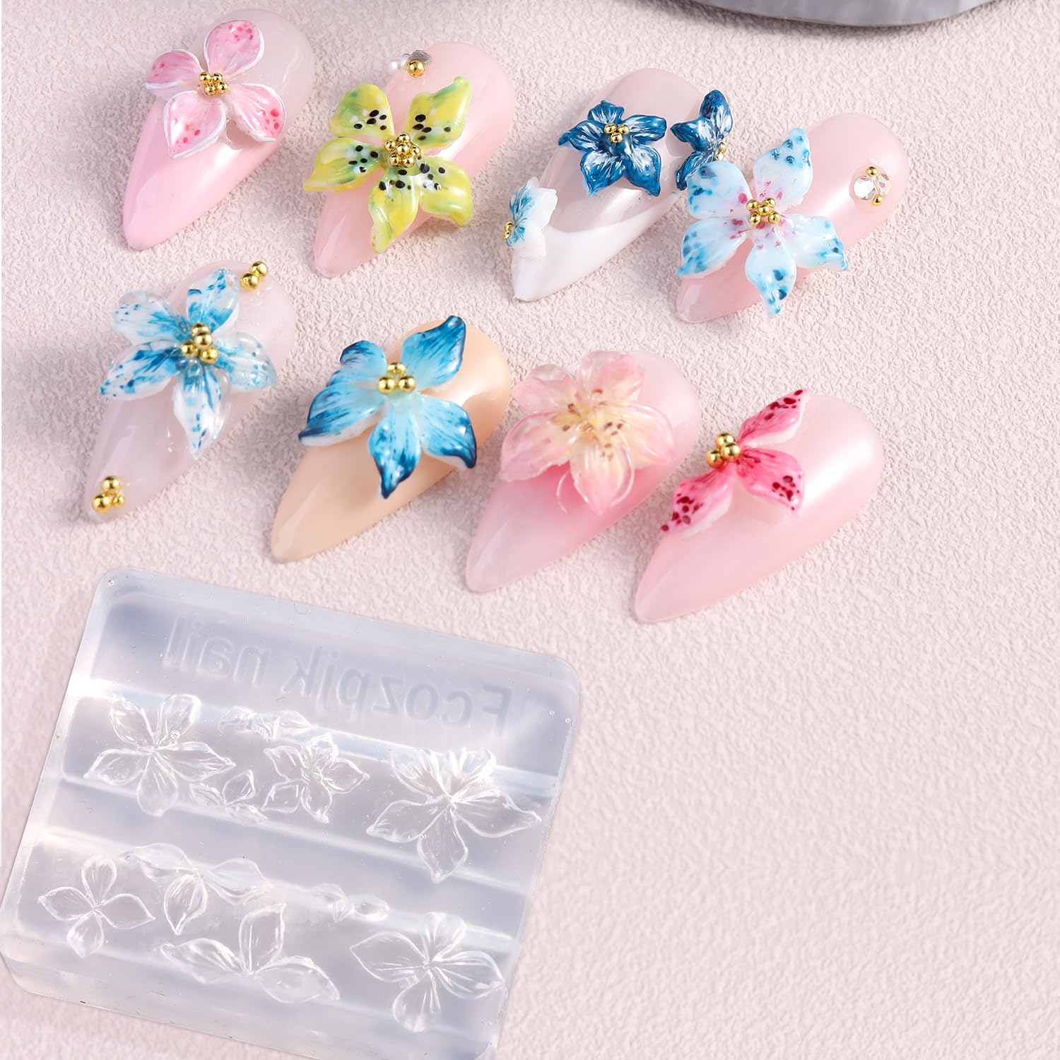 Forma silikonowa 3D do rzeźbie – Nail Art Stamping Kit recenzja i cena