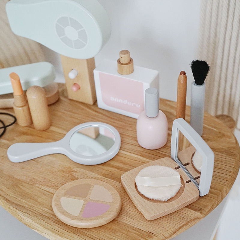 Nowy Drewniany Zestaw do Makij – Makeup Beauty Makeup Game recenzja i cena