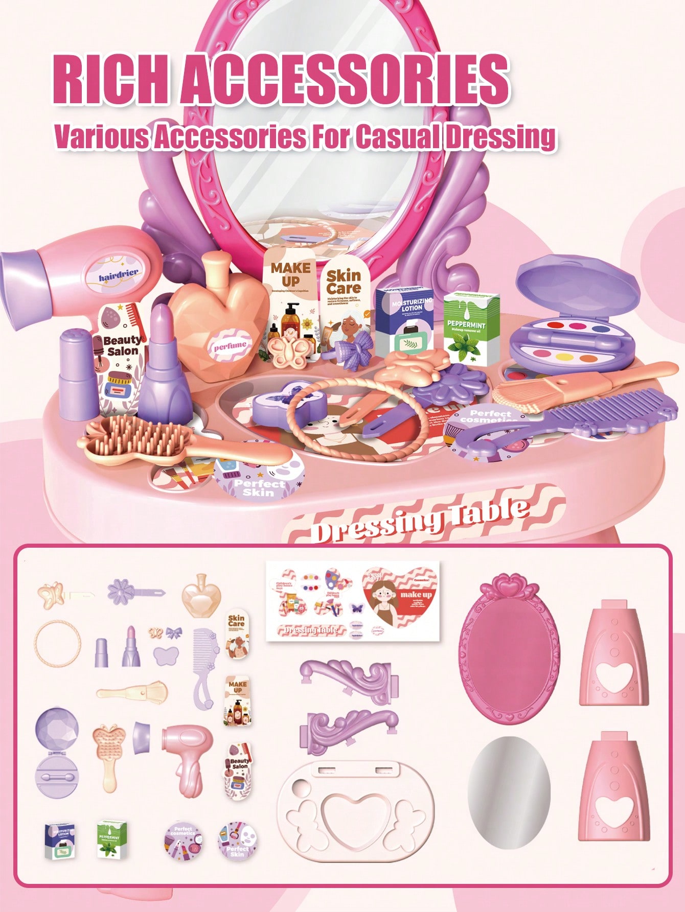 Zestaw toaletki dla dzieci z l – Beauty Makeup For Kids recenzja i cena