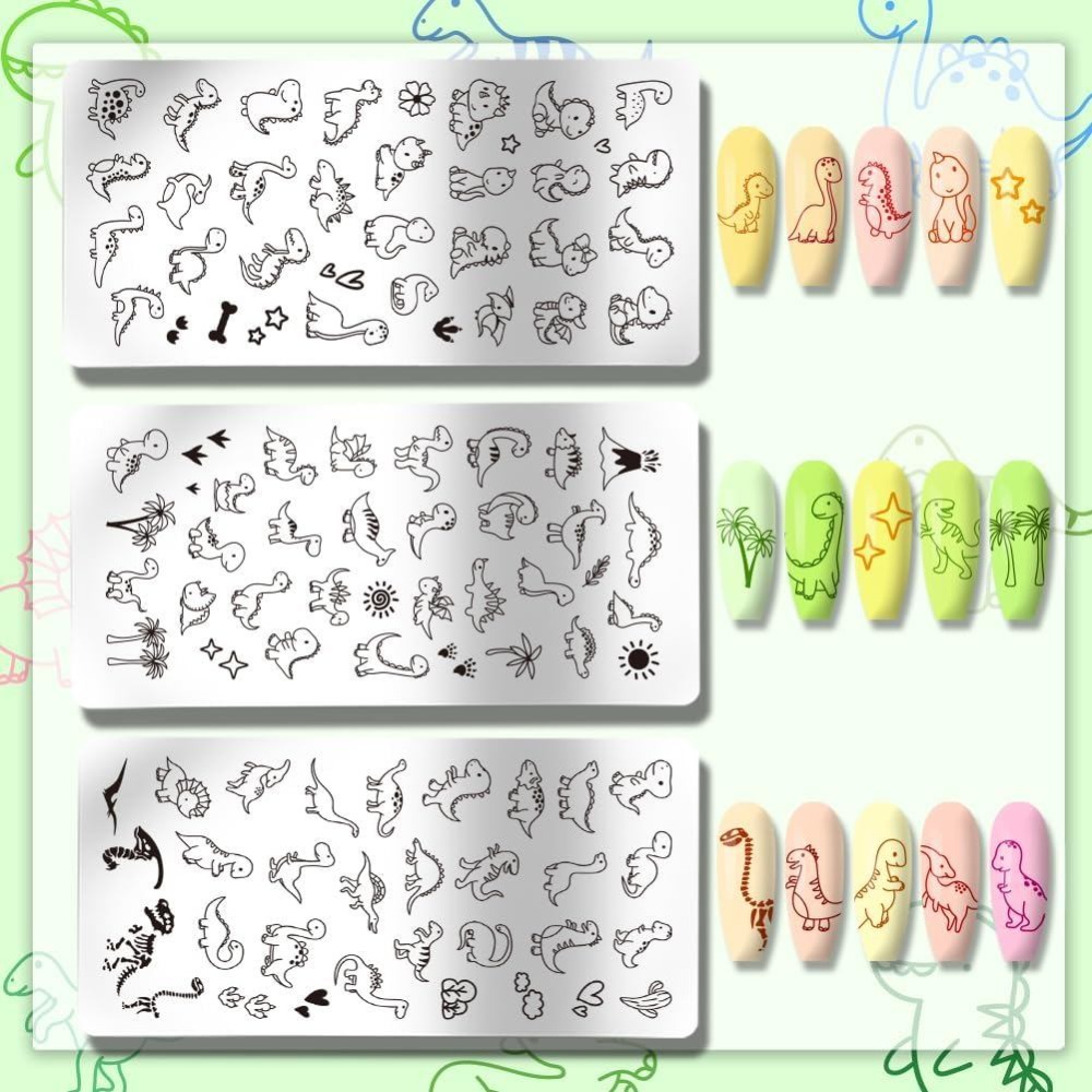 3 szt. Płytki do stemplowania  – Nail Art Stamping Kit recenzja i cena