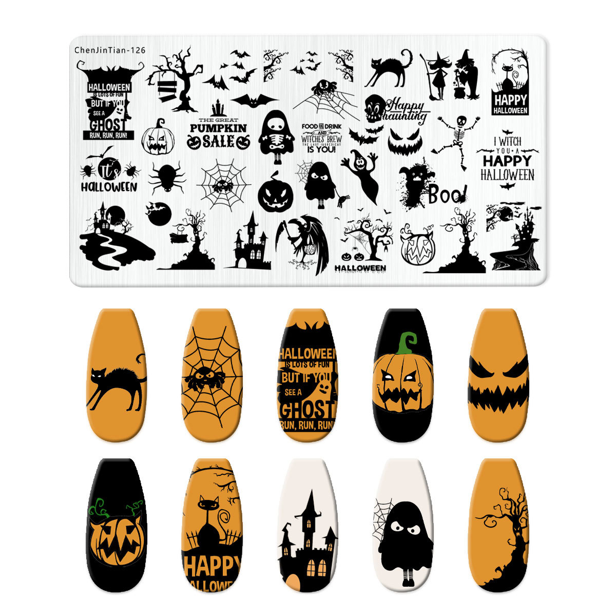 Cartoon Halloween Nail Art Sta – Nail Art Stamping Kit recenzja i cena